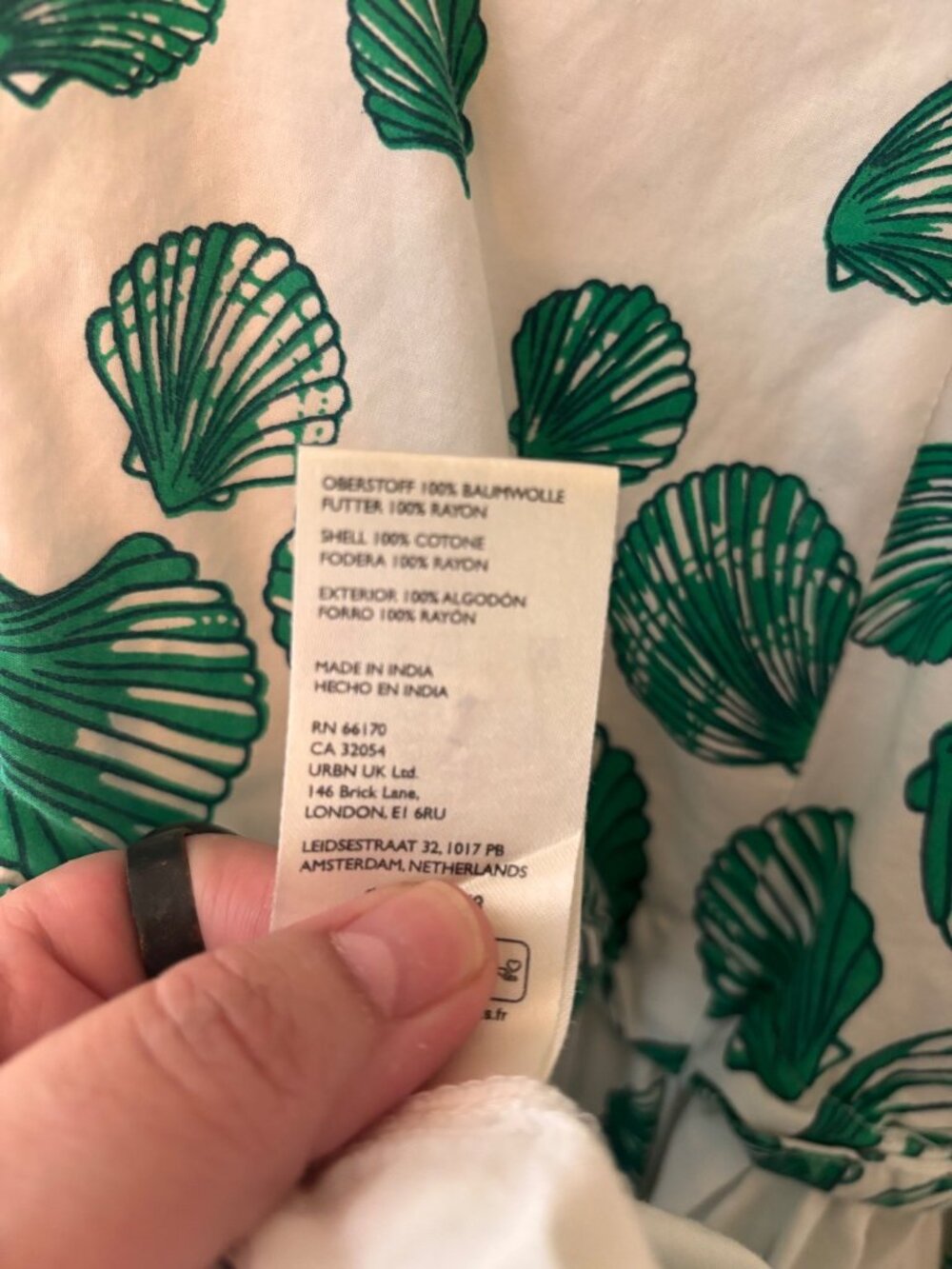 Anthropologie Maeve Seashell Halter Tiered Cotton Maxi Dress 1X - Picture 7 of 12
